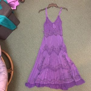 Sakkas purple long beaded summer dress